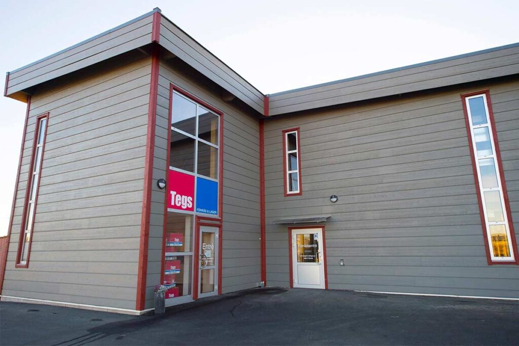 Besök våra förråd och lager på Teg i Umeå